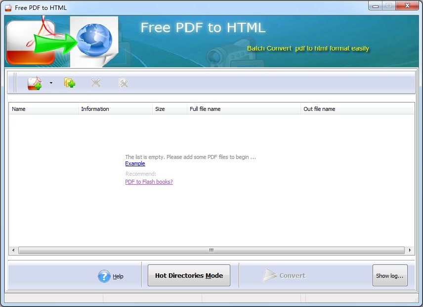 Windows 7 Eaglesoft Free PDF to HTML Converter 1.0 full