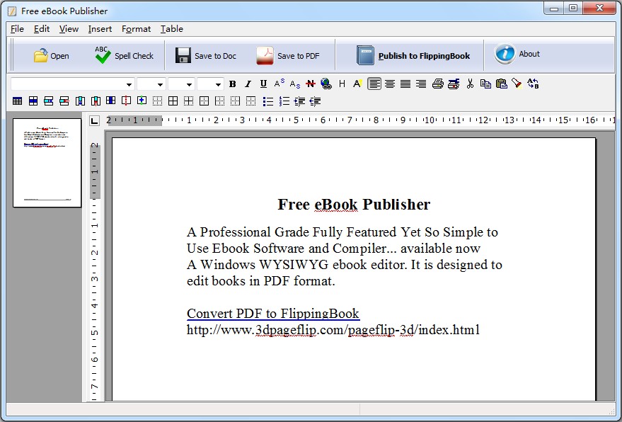 Edaysoft Free eBook Publisher 1.0 full