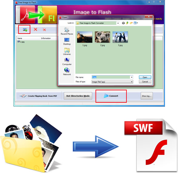 FlipImage Free Image to Flash 1.0 full