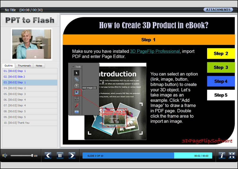 OLvideo Free PowerPoint to Flash 1.0 full