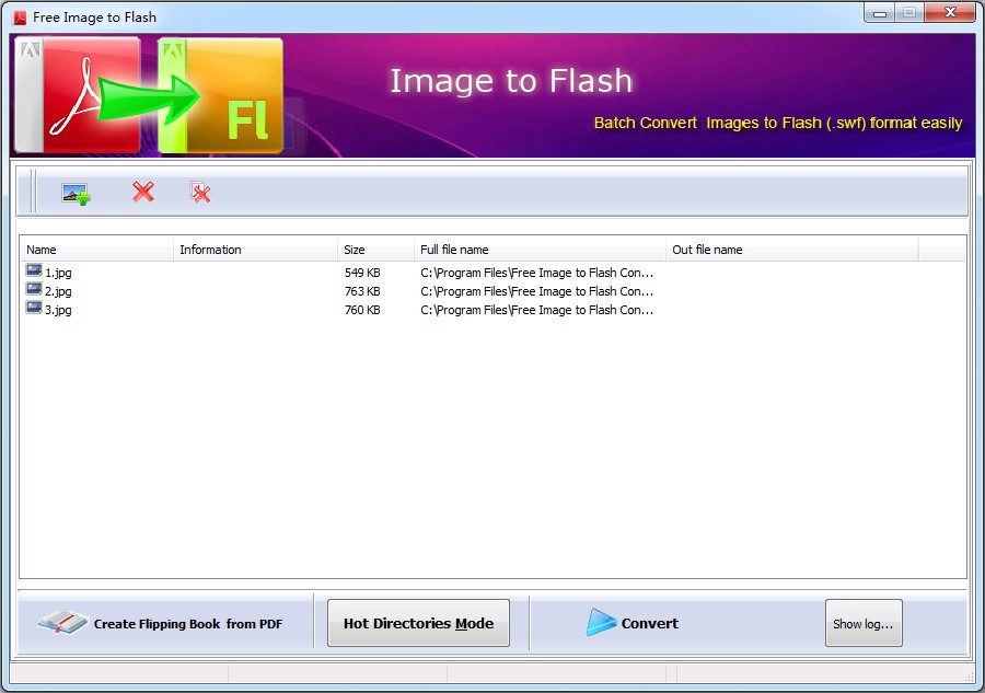 Dreamsoft Free Image to Flash Converter 1.0 full