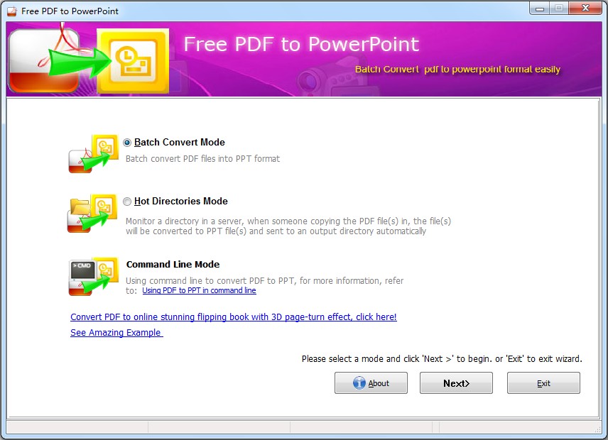 EASOFT Free PDF to PPT Converter screenshot