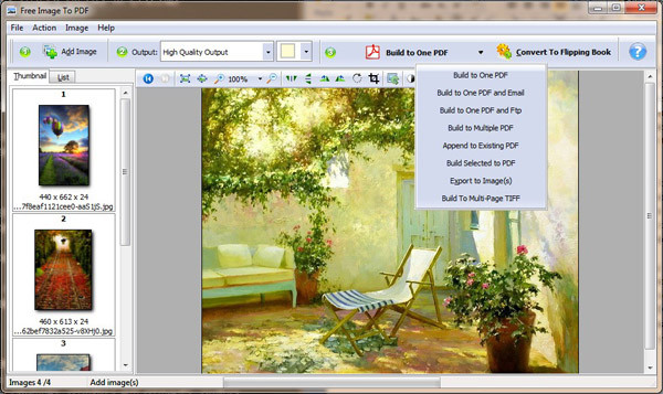 Moussoft Free Image to PDF Converter screenshot