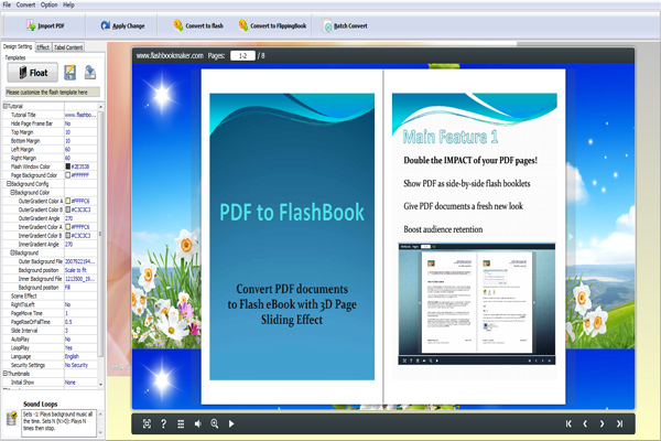 Windows 7 xMars PDF to Flash Creator 1.0 full